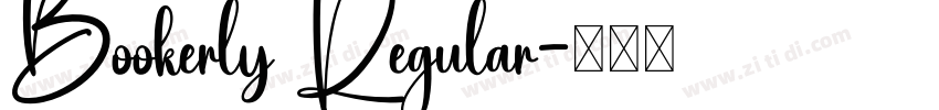 Bookerly Regular字体转换